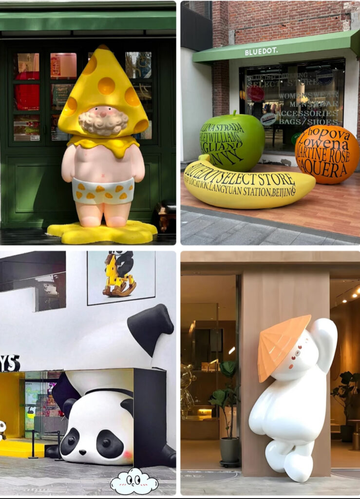 estatuas personalizadas de fibra de vidrio